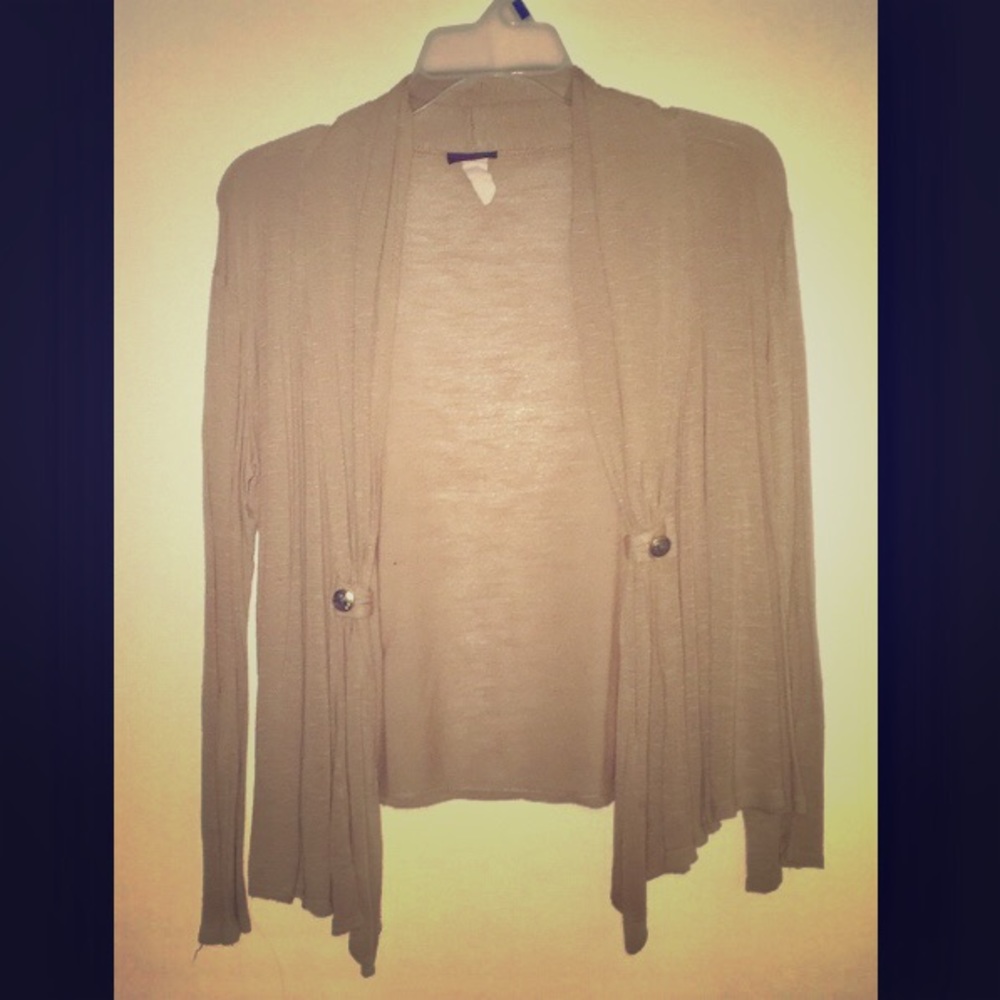 Tan layering cardi